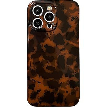 AMART Coque de protection pour iPhone 15 Pro Max - Motif léopard ambré marron - Motif animal - ... | Amazon (FR)