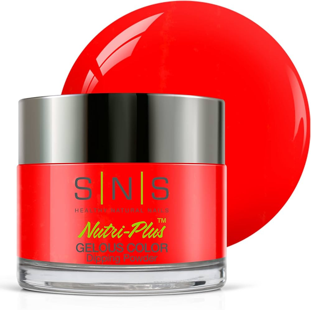 SNS Nail Dip Powder, Gelous Color Dipping Powder - Machu Picchu (Red) - Long-Lasting Dip Nail Col... | Amazon (US)