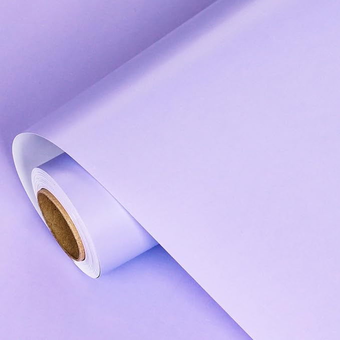 LeZakaa Violet Wrapping Paper Roll - Solid Colored Paper for Birthday, Valentine's, Mother's Day,... | Amazon (US)