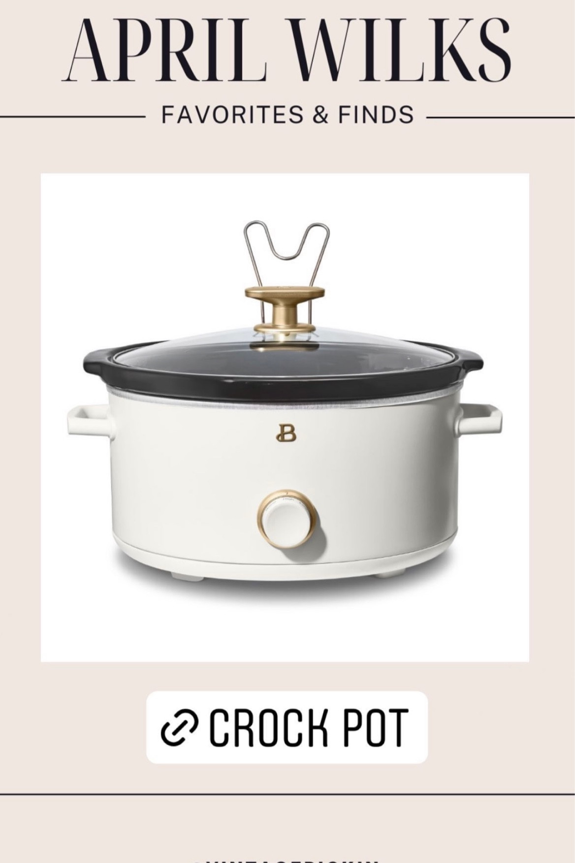 My favorite crock pot! Love this neutral look! 

#LTKunder50 #LTKhome