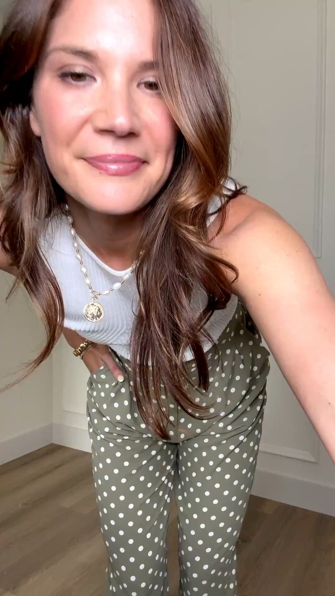 These green polka dot pants are such a fun spring piece. I love how flowy and lightweight they are, and they make such a statement while still being easy to style with a simple top. Perfect for everyday, travel, or dressed up a bit.

Tall girl outfits, Polka dot pants, Wide leg pants, Green outfit ideas, Amazon tall girl clothing, Statement pants outfit, 6 foot style, Spring outfit ideas, Vacation outfit ideas, Casual chic outfits, Lightweight flowy pants, Stang and Co

#LTKTall #LTKSeasonal #LTKootd