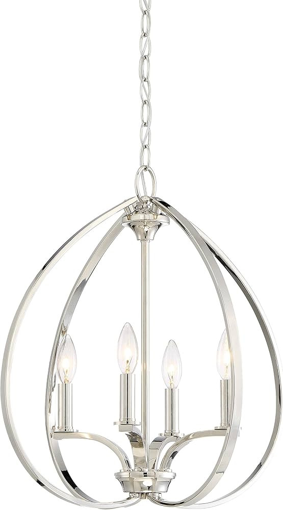 Minka Lavery Ceiling Pendant Chandelier Lighting 4984-613 Tilbury, 4-Light Fixture 240 Watts, Pol... | Amazon (US)