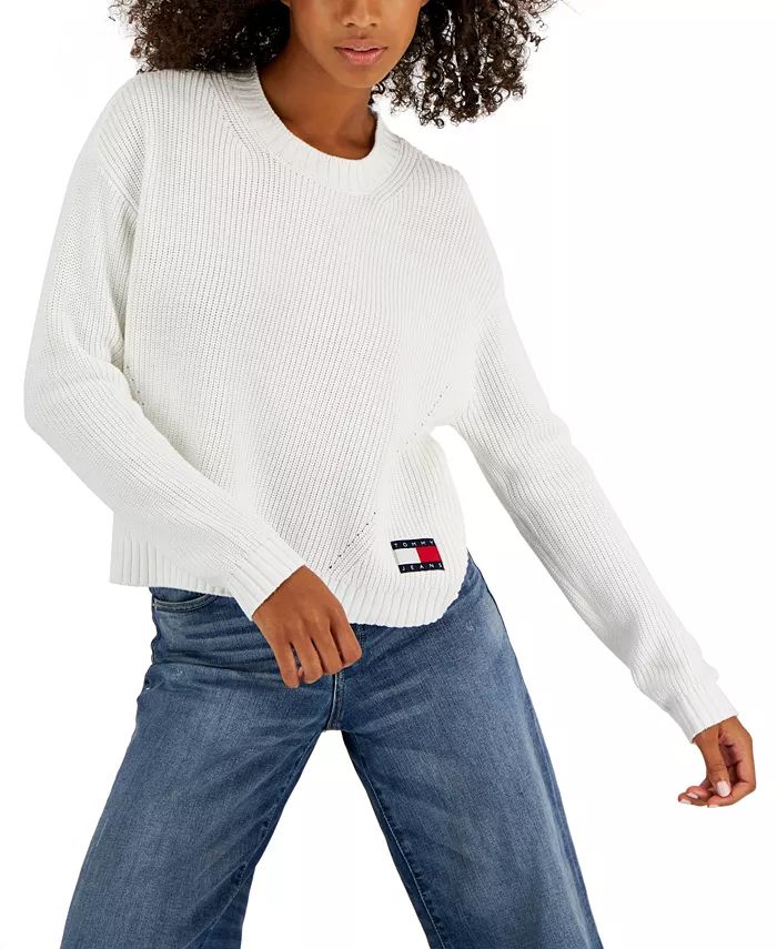 Tommy Jeans Women's Crewneck Sweater & Reviews - Sweaters - Women - Macy's | Macys (US)