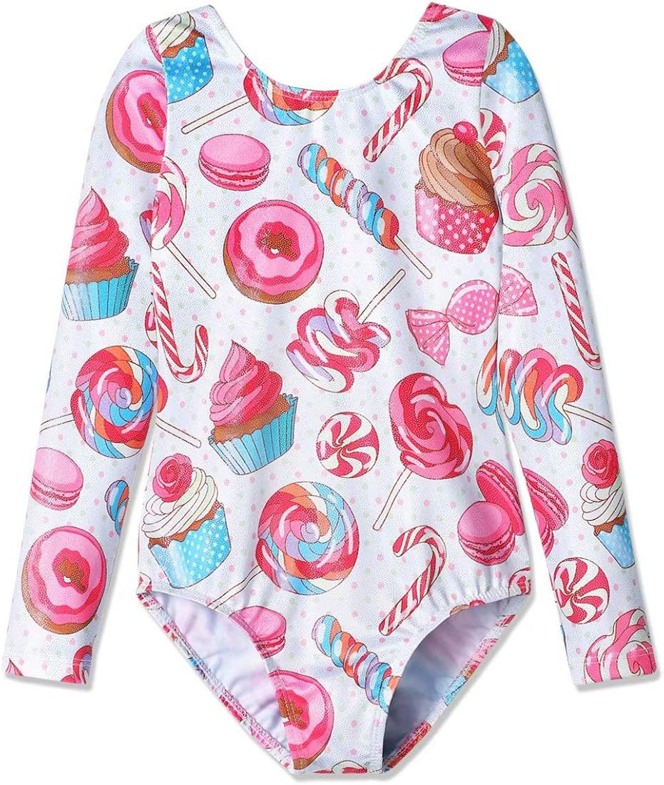Gymnastics Leotards for Girls Unicorn Pink Purple Sparkly Dancewear Activewear Quick Dry | Amazon (US)