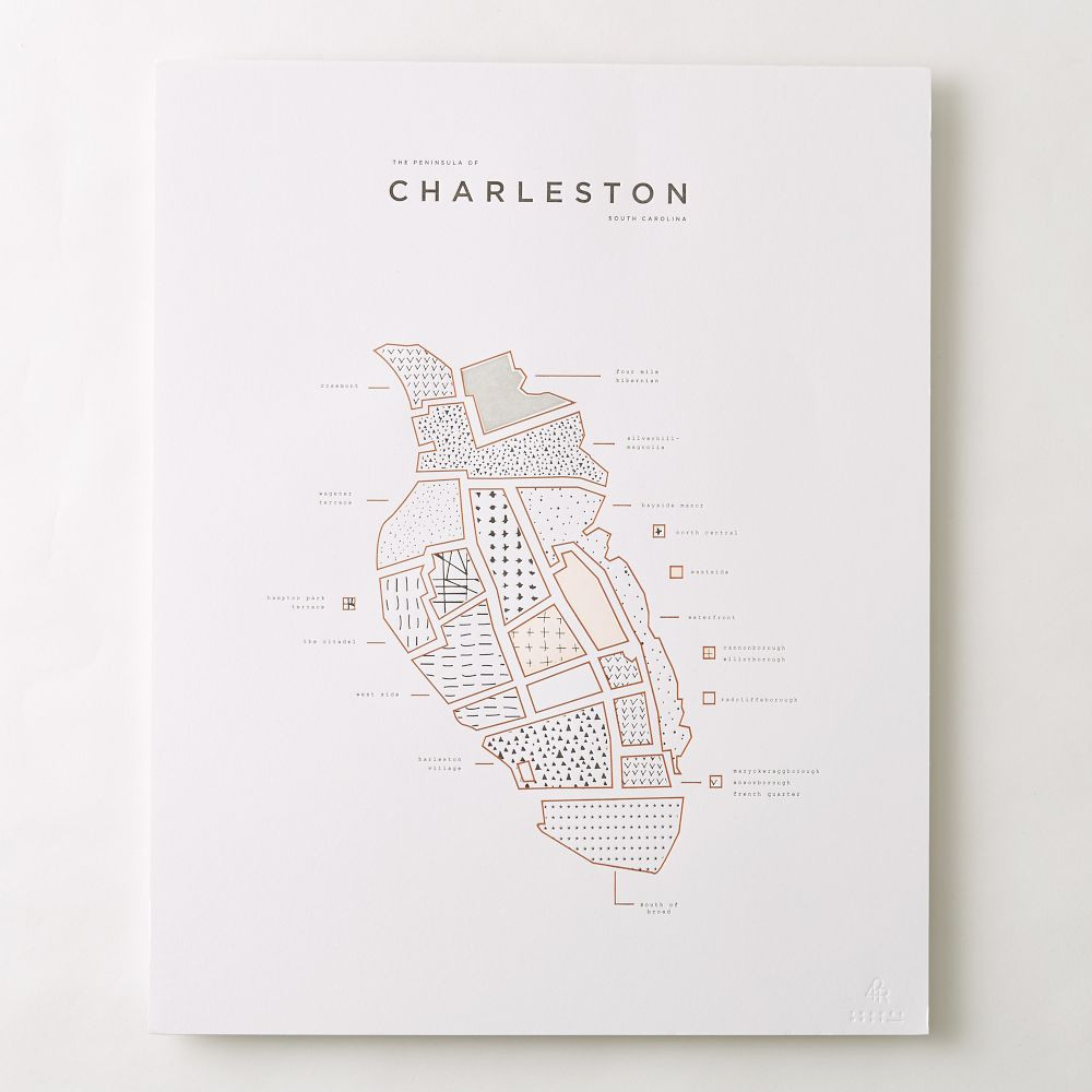 42 Pressed Unframed Maps by Jackie Robinson | West Elm (US)