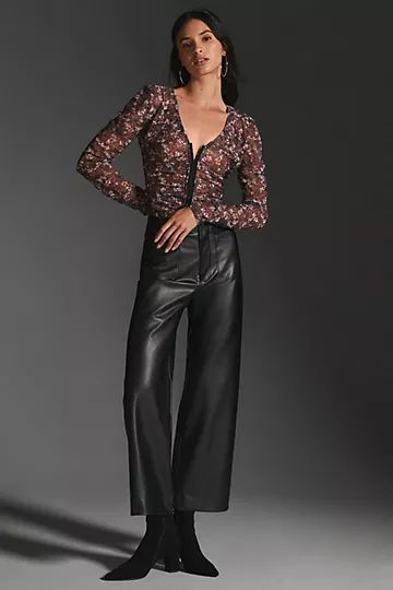 The Colette Faux Leather Pants | Anthropologie (US)