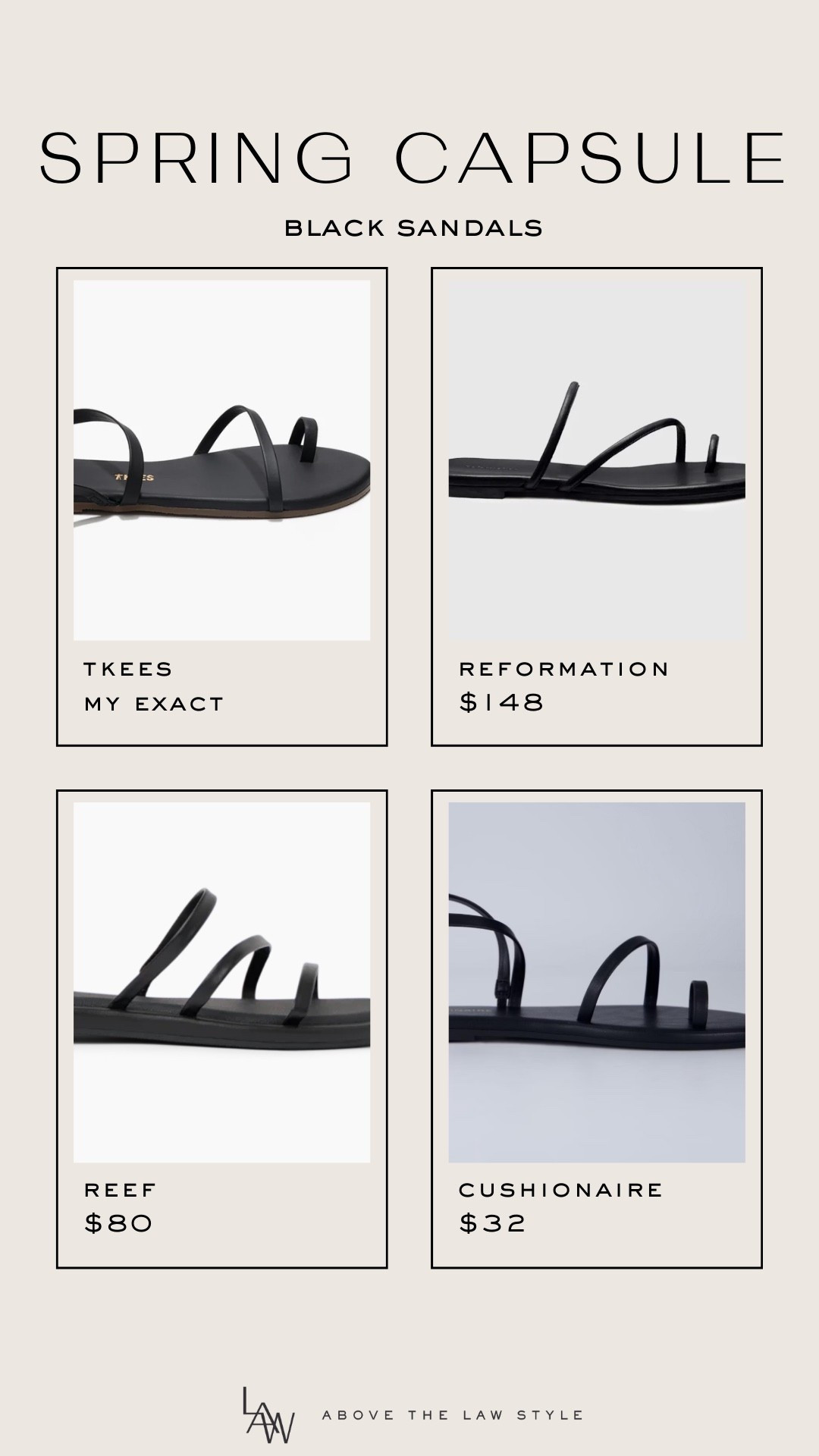 Spring Capsule: Black Sandals

#LTKOver40 #LTKSeasonal