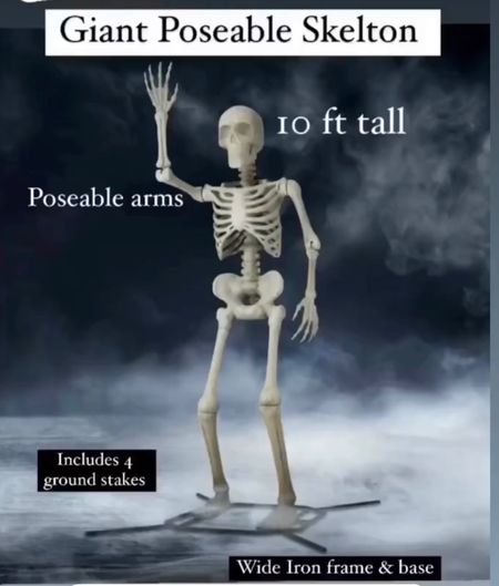 10 ft tall skeleton… In stock and on sale $60 off!! 

#LTKSeasonal #LTKHalloween #LTKsalealert