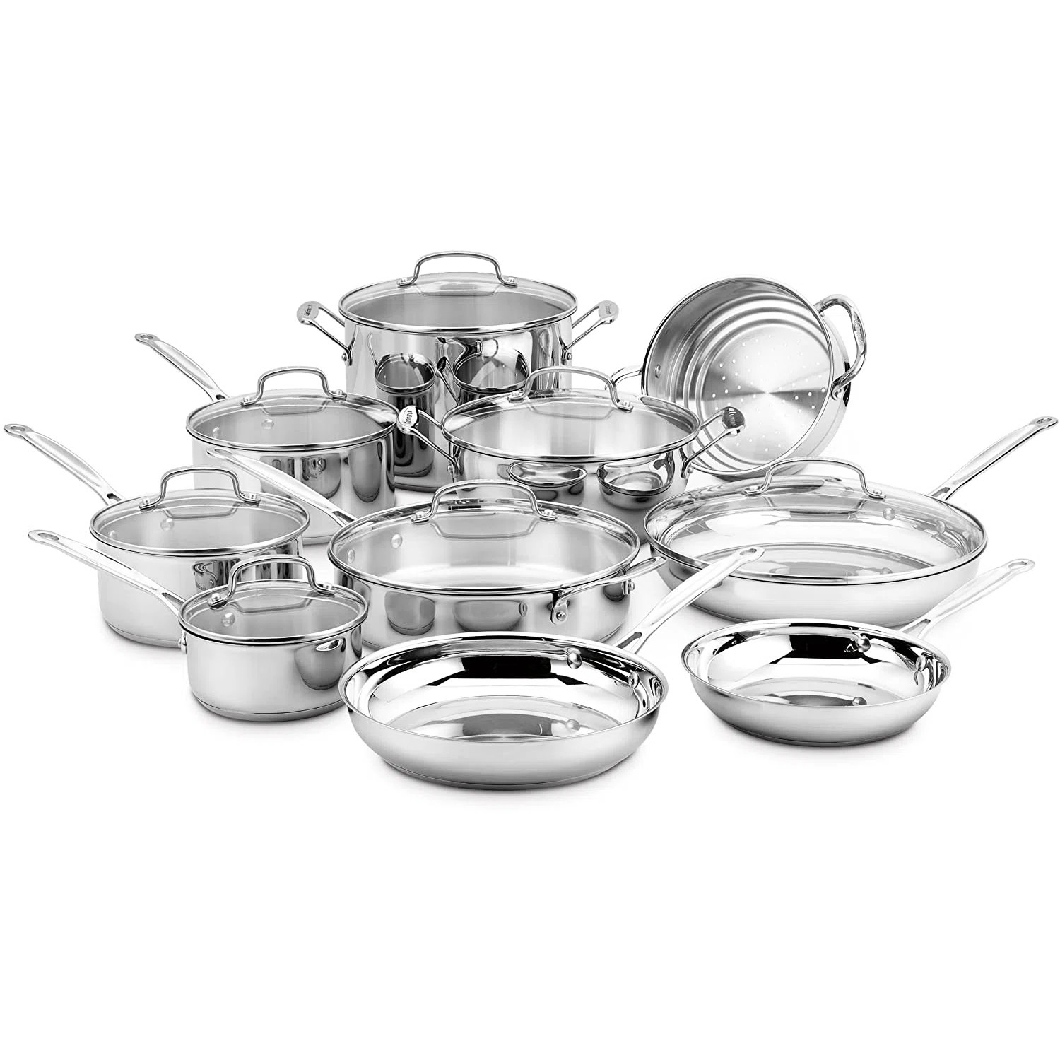 Cuisinart Chef's Classic 17 Piece Stainless Steel Cookware Set | Wayfair North America