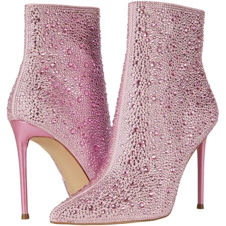 Steve Madden Womens Valora Ankle Boot 6 Pink | Walmart (US)