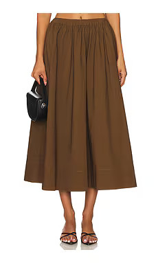 Camila Coelho Gurina Skirt in Dark Brown from Revolve.com | Revolve Clothing (Global)