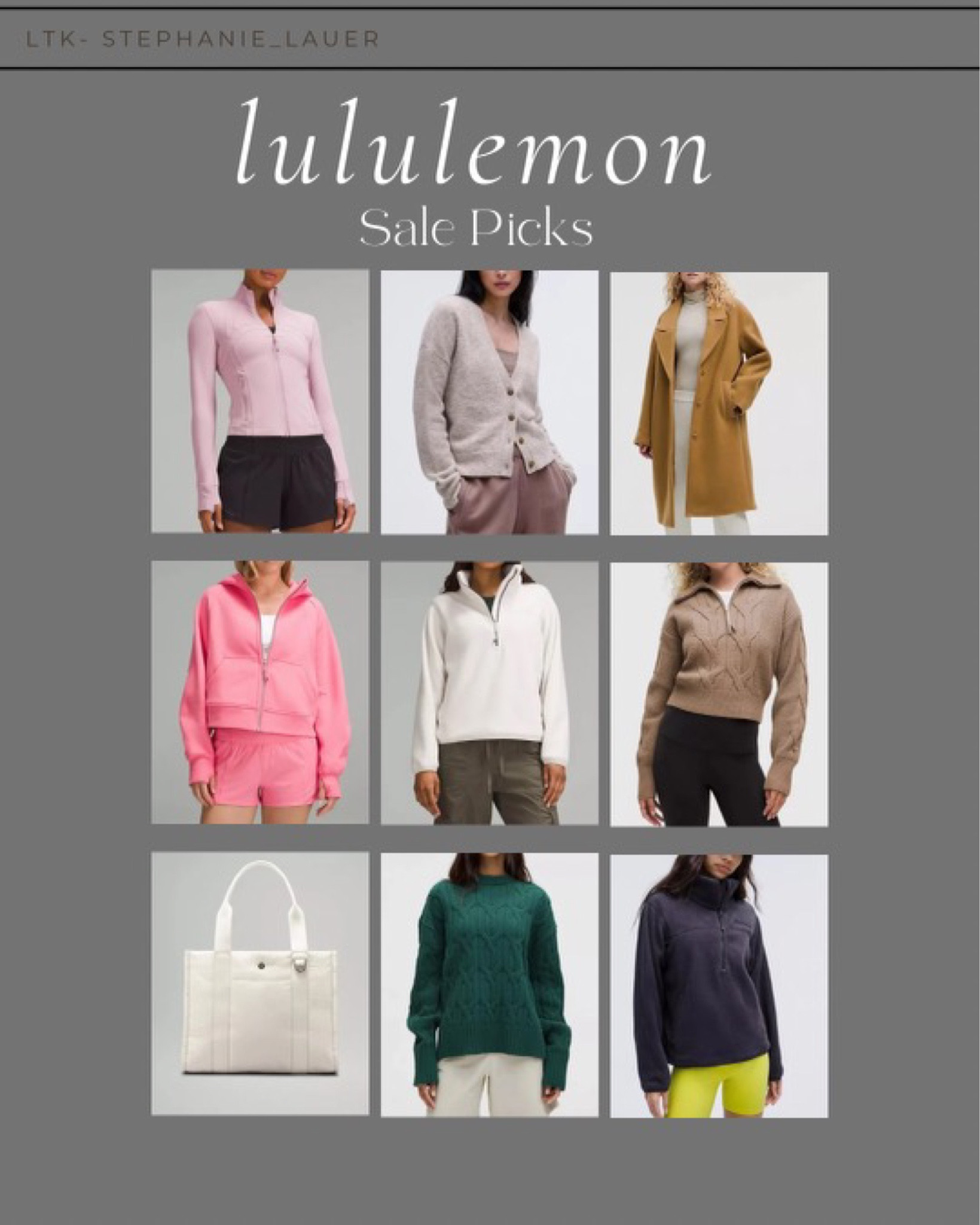 Lululemon sale top picks 

#LTKFindsUnder100 #LTKFindsUnder50 #LTKSaleAlert