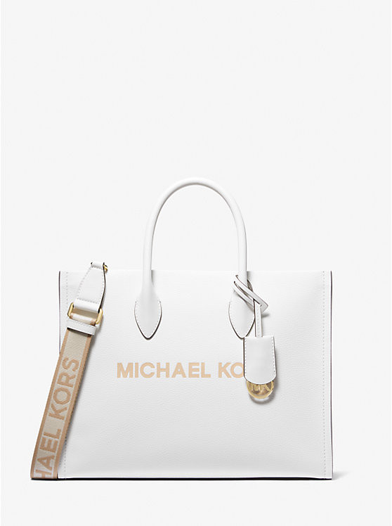 Mirella Medium Pebbled Leather Tote Bag | Michael Kors US