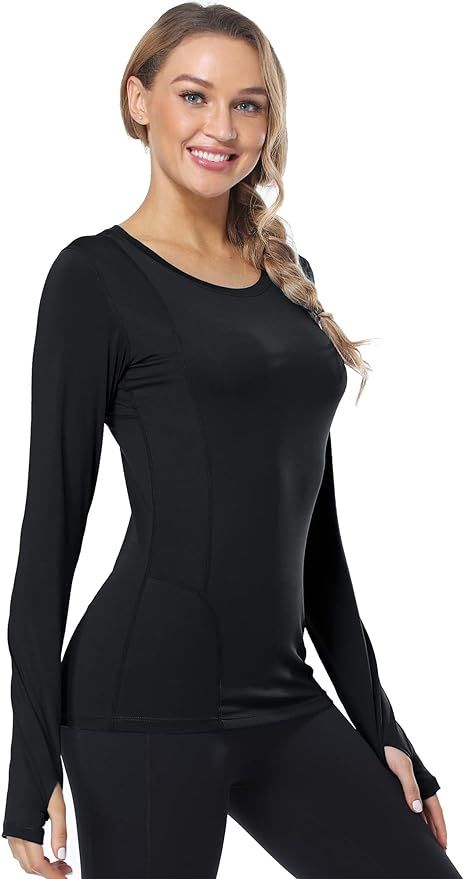 CADMUS Quick-Drying Running Long Sleeve Shirt for Women Workout Shirts | Amazon (US)