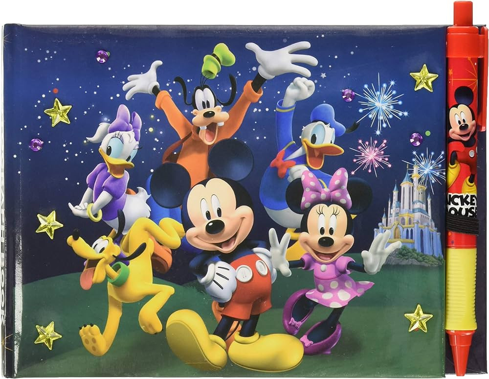 Disney 85231 Mickey and Friends Deluxe Autograph Book with Pen | Amazon (US)