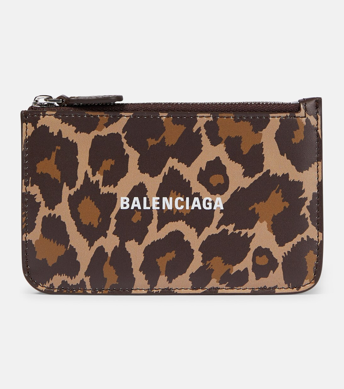 Porte-cartes Cash en cuir à motif léopard | Mytheresa (FR)