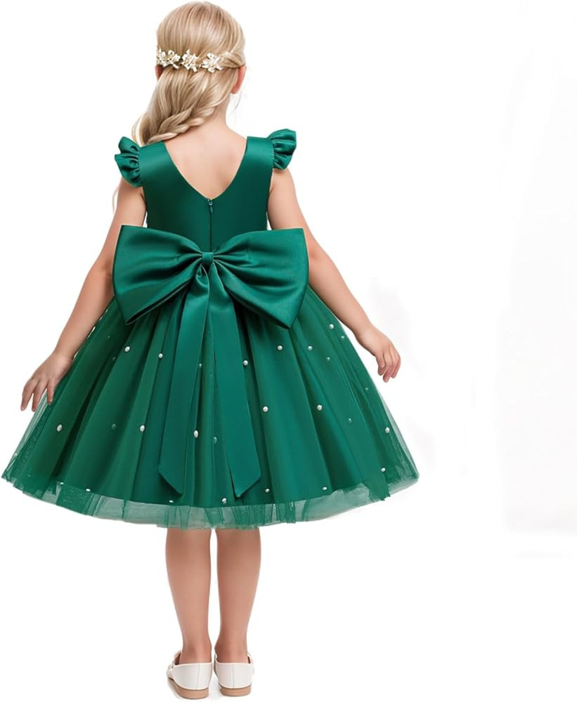 NNJXD Princess Girl Flower Dress Tulle Wedding Party Pageant Gown | Amazon (US)