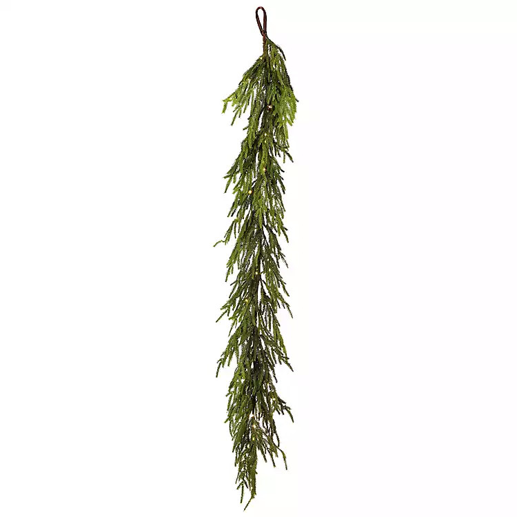 Pre-Lit Real Touch Pine Garland | Kirklands