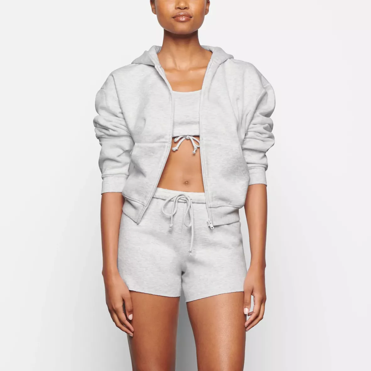 SKIMS Cotton Blend Fleece Hoodie curated on LTK