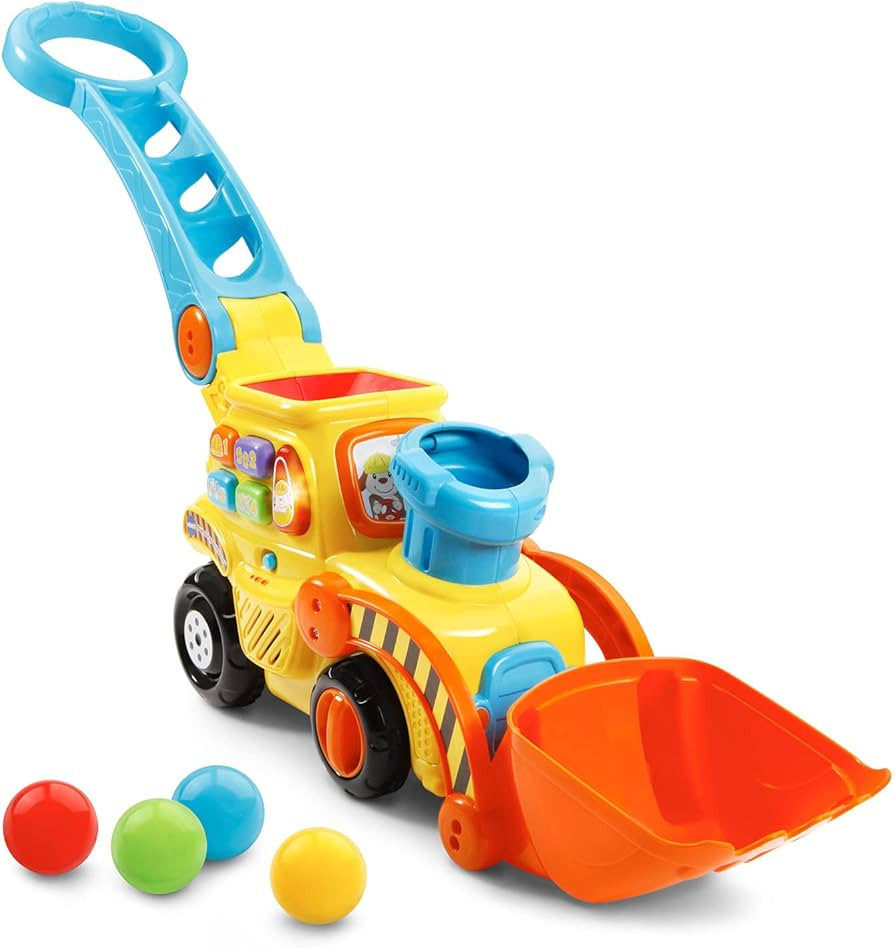 VTech Pop-a-Balls Push & Pop Bulldozer,Yellow | Amazon (US)