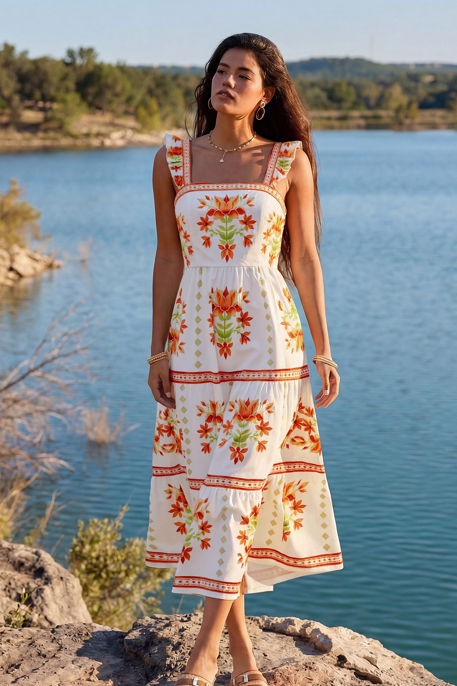 Cruising All Day Floral Maxi Dress | Cupshe US