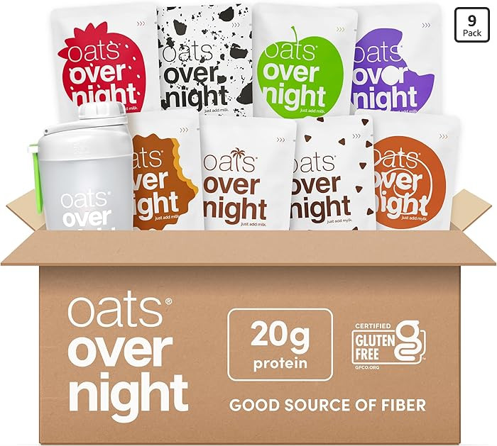 Oats Overnight Party Variety Pack - High Protein, High Fiber Breakfast Protein Shake - Gluten Fre... | Amazon (US)