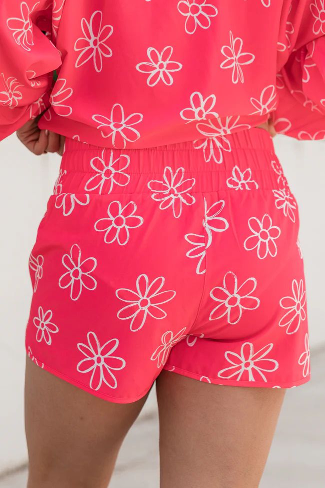 Errands to Run Pink Flower High Waist Shorts DOORBUSTER | Pink Lily