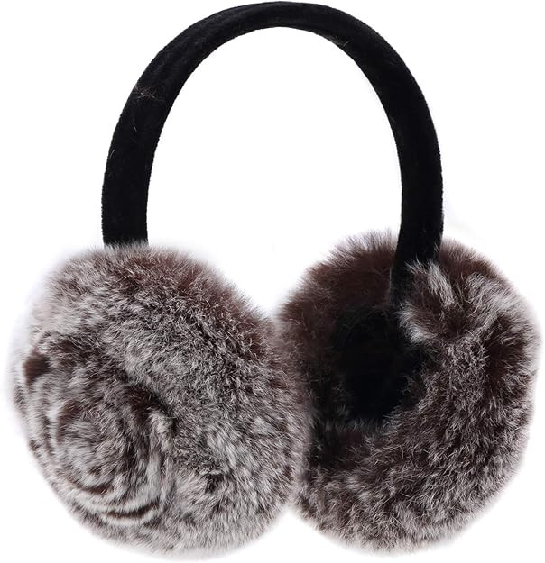 Onmygogo Rabbit Hair Earmuff for Winter, Soft and Warm,Foldable and Easy Carry | Amazon (US)