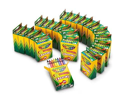 Crayola Crayons Bulk (24 Packs), Kids Back to School Essentials, Teacher Classroom Must Haves, Bulk School Supplies for Preschool & Kindergarten | Amazon (US)
