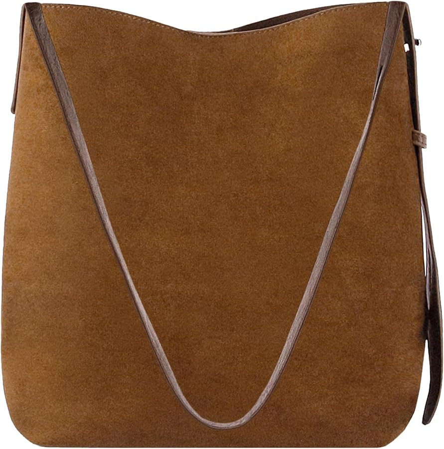 Womens Suede PU Leopard Print Shoulder Bag Fringe Tote Bag Cluth Studded Decor Punk Boho Vintage ... | Amazon (US)