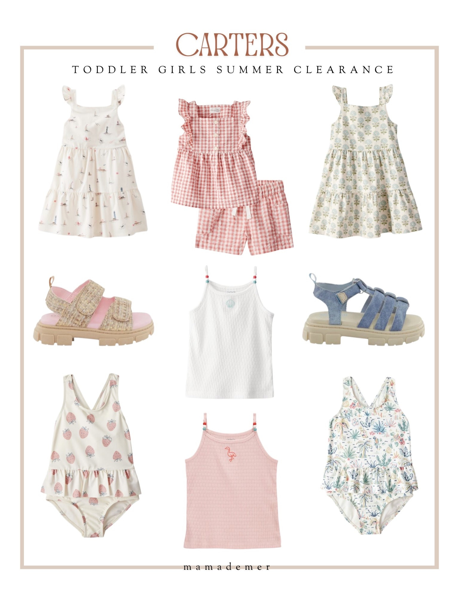 All my favorite looks from summer are on #clearance - stock up in a size up for your #toddlergirl now! Carters has great quality and materials for long lasting wear & hand me downs! The prices are sooo low right now.

#LTKSaleAlert #LTKKids #LTKBaby