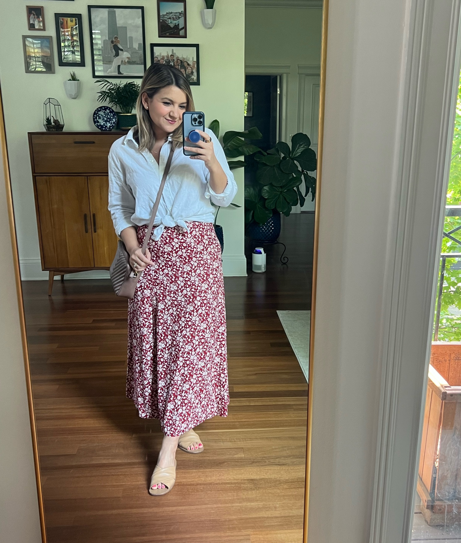 Linen shirt - size small
Midi Skirt - size 2 regular (also comes in petite and plus!)

#LTKSeasonal #LTKunder100