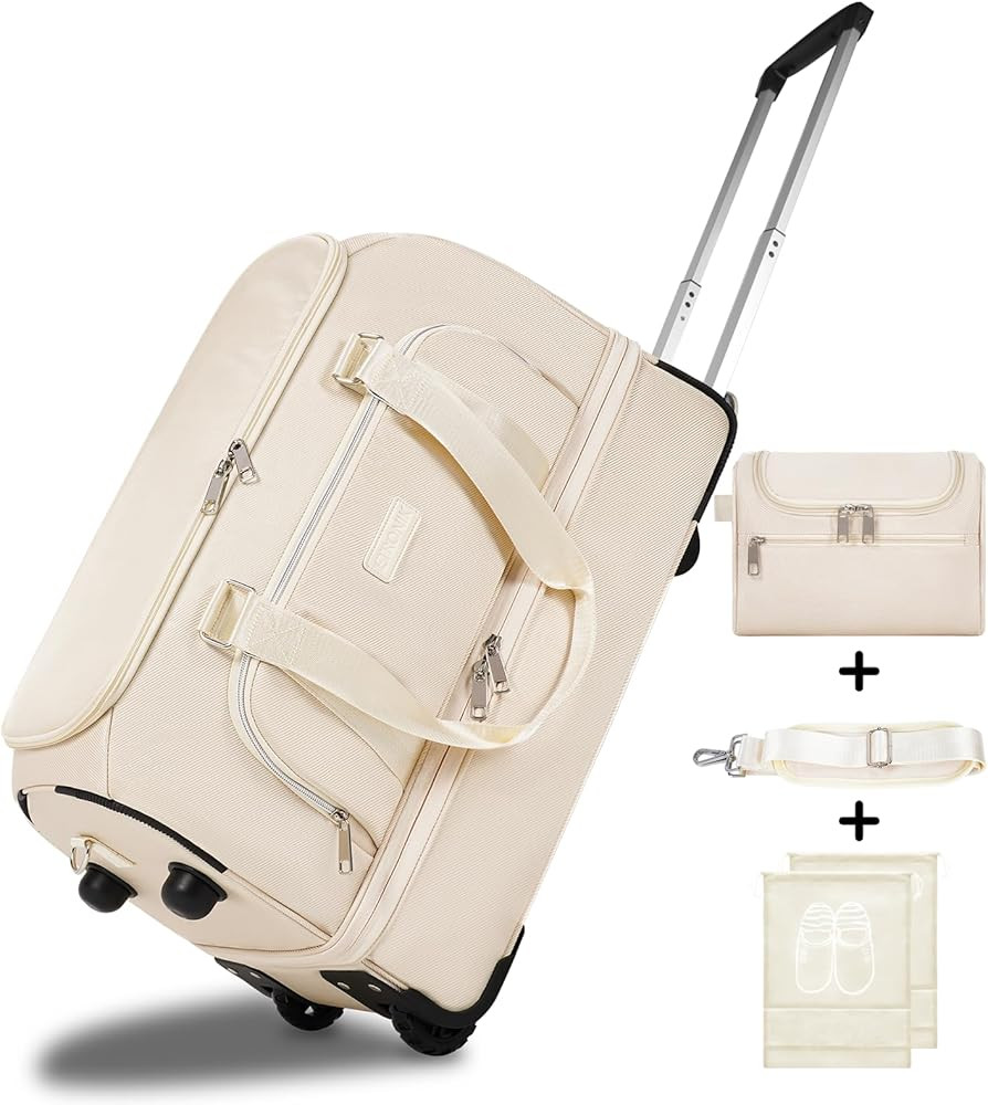 ETRONIK Rolling Weekender Bags, Wheeled Duffel Bag with Wet Pocket and Shoes Compartment, Waterpr... | Amazon (US)