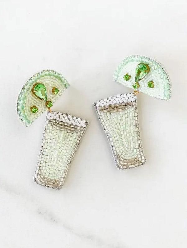¡Salud! Tequila Shot Beaded Earrings | Sorelle Gifts