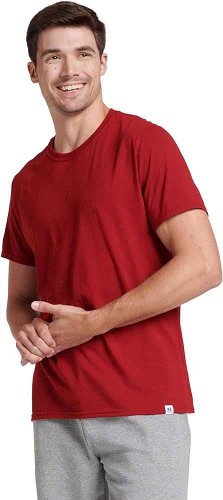 Russell Athletic Mens Dri-Power Short Sleeve Tees, Moisture Wicking, Odor Protection, UPF 30+, Si... | Amazon (US)