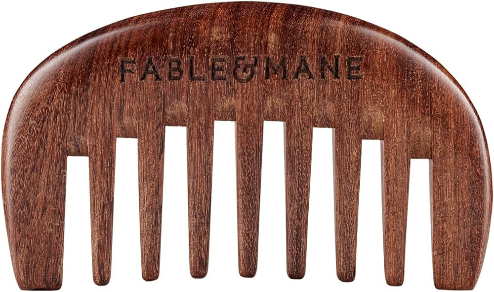 Fable & Mane Scalp Massager Comb, 1pc - Made from 100% Natural Ebony Wood, Detangles Strands and ... | Amazon (US)
