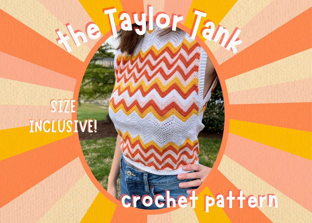 Taylor Tank Digital Crochet PATTERN - Etsy | Etsy (US)