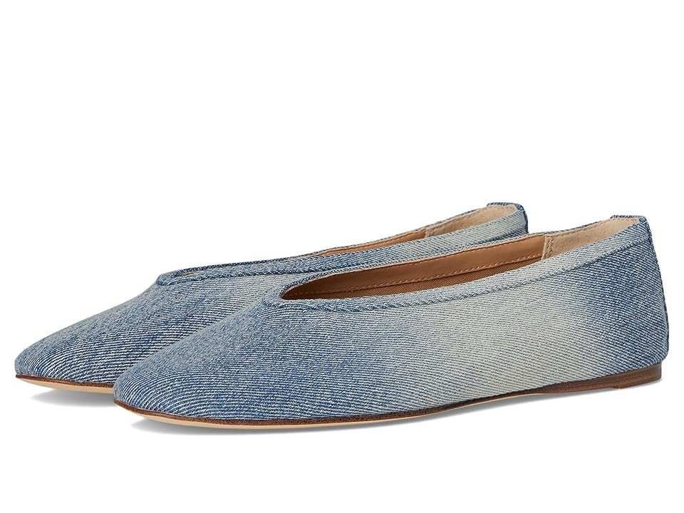 Steve Madden Leni Women's Flat Shoes Denim Fabric : 9 M, Rubber | Zappos