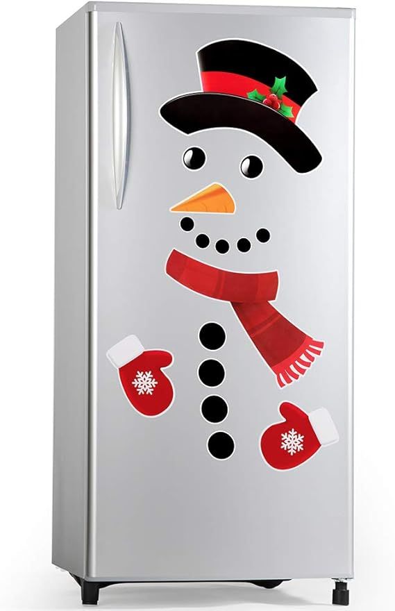D-FantiX Snowman Refrigerator Magnets Set of 16, Cute Funny Fridge Magnet Refrigerator Stickers H... | Amazon (US)