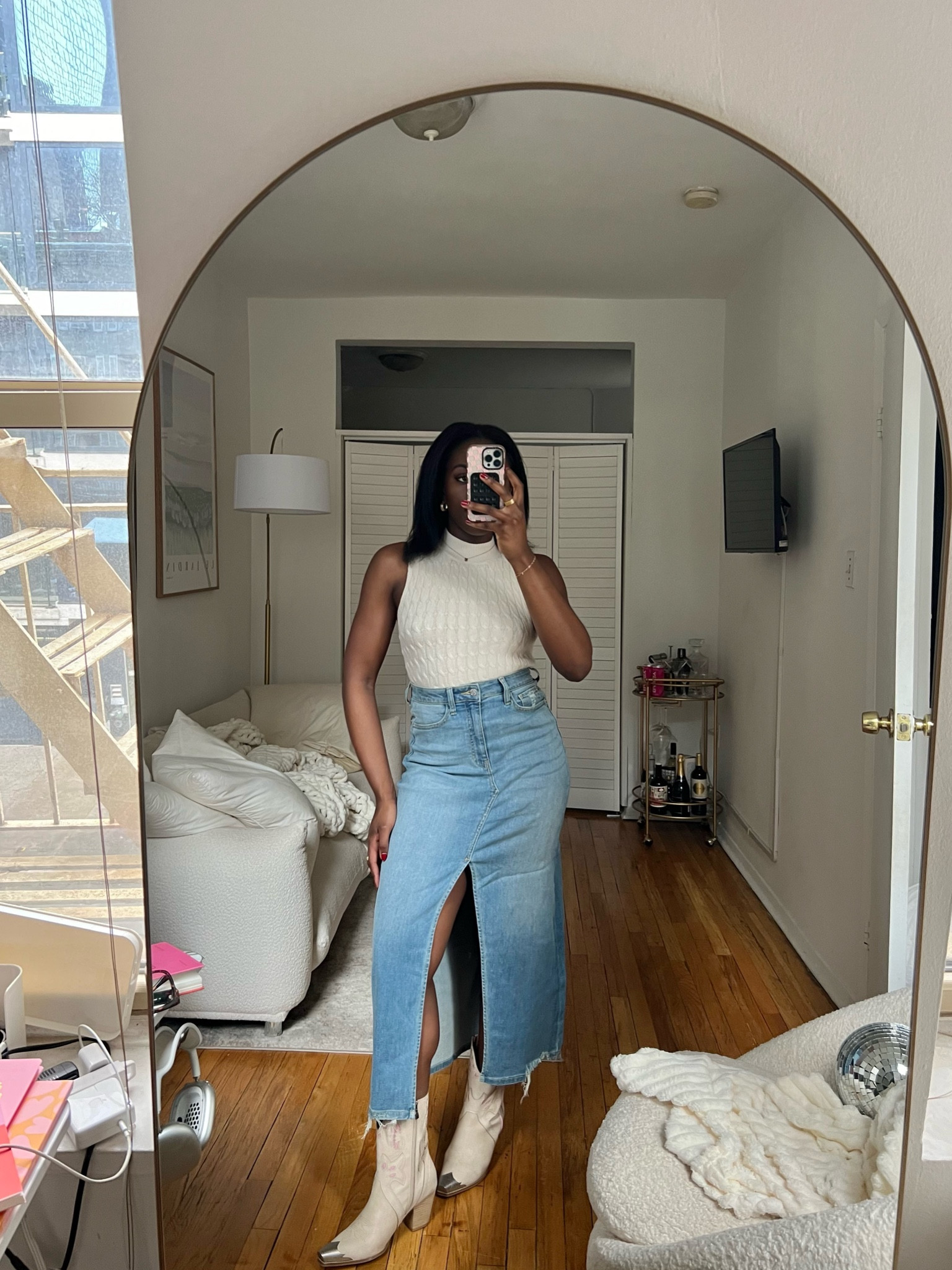 Use code NK10 to save! 
Spring outfit, chic outfit, everyday outfit, spring looks, spring fashion, cowboy boots, denim skirt, sweater tank top, maxi dress, casual outfit, brunch outfit  

#LTKsalealert #LTKSpringSale #LTKfindsunder50