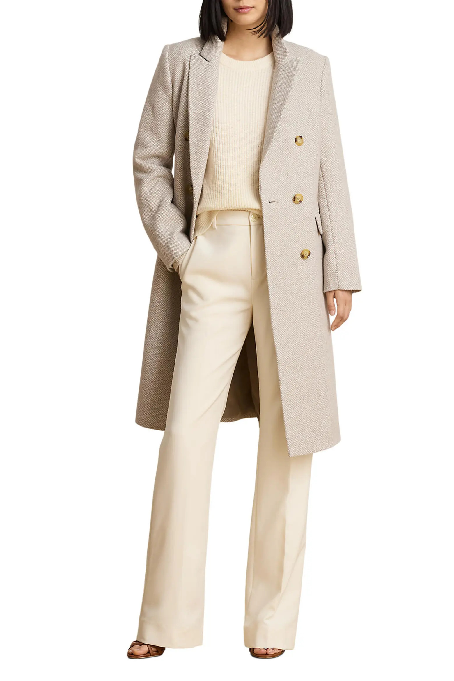 Double Breasted Wool Blend Coat (Women) | Nordstrom | Nordstrom