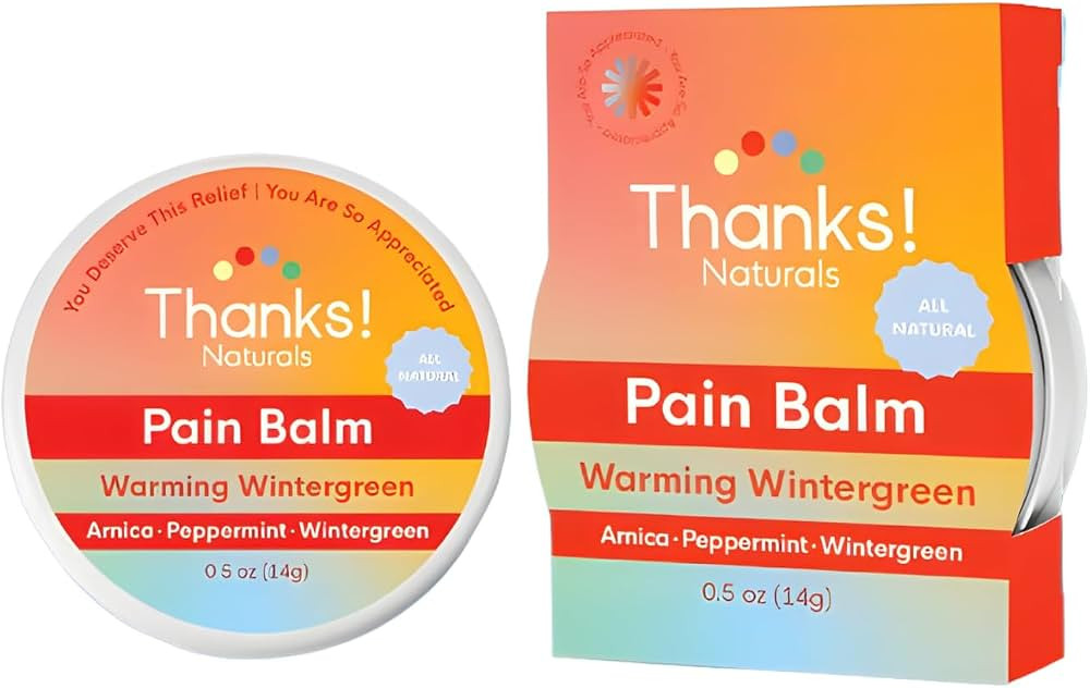 Pain Balm, Warming Wintergreen, Vegan & Natural with Shea Butter, Vitamin E, Arnica & Peppermint,... | Amazon (US)