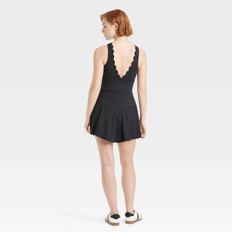 Women's Scallop Detail High Neck Active Dress - JoyLab™ | Target