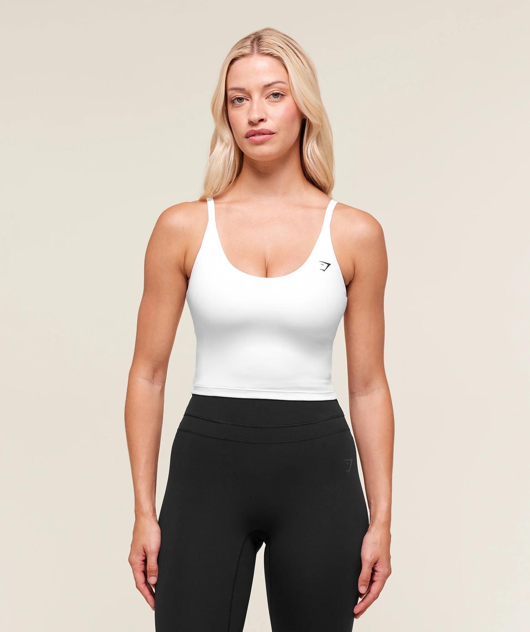 Gymshark Training Cami Tank With Shelf - White | Gymshark UK