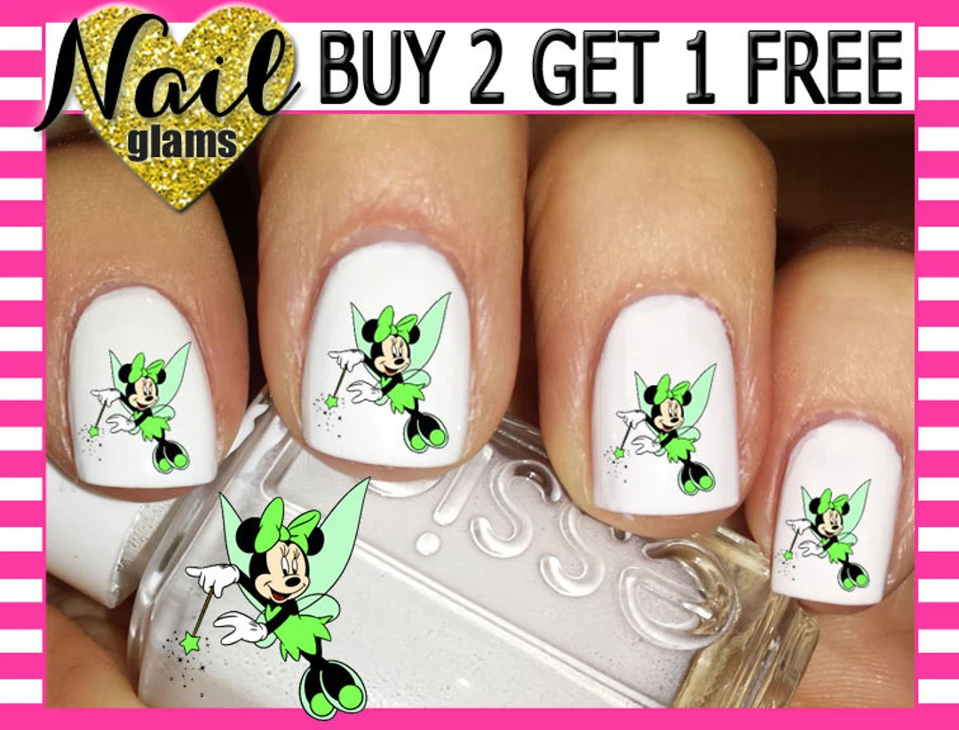 60 Nail Wraps Decals - Mouse Pixie - Nail Art Waterslide | Etsy (US)