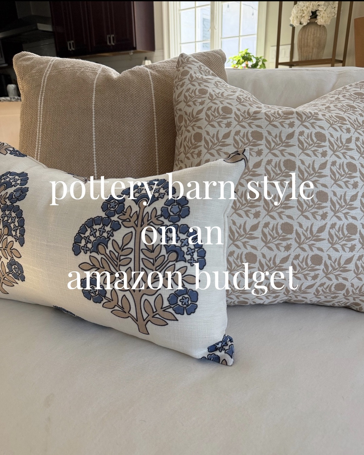 These stunning indoor/outdoor throw pillow covers truly look like they’re from Pottery Barn… but they cost significantly less!

And can you believe they’re water resistant and can be used outside?! The quality is outstanding! I’d never know they were meant to be outdoor accent pillows! 🤯

Mix and match your favorite tan, navy, and white throw pillows for an elevated designer look!

Use them outside for the remainder of summer, then bring them inside and onto your living room sofa for the Fall and Winter!! 💯🔥

.
.
Designer look for less!
amazon home decor
crumbs home
luxe for less throw pillows
neutral living room inspo
fall home refresh
fall pillow refresh 
interior design tips
Fall Decor

#LTKSeasonal #LTKHome #LTKOver40