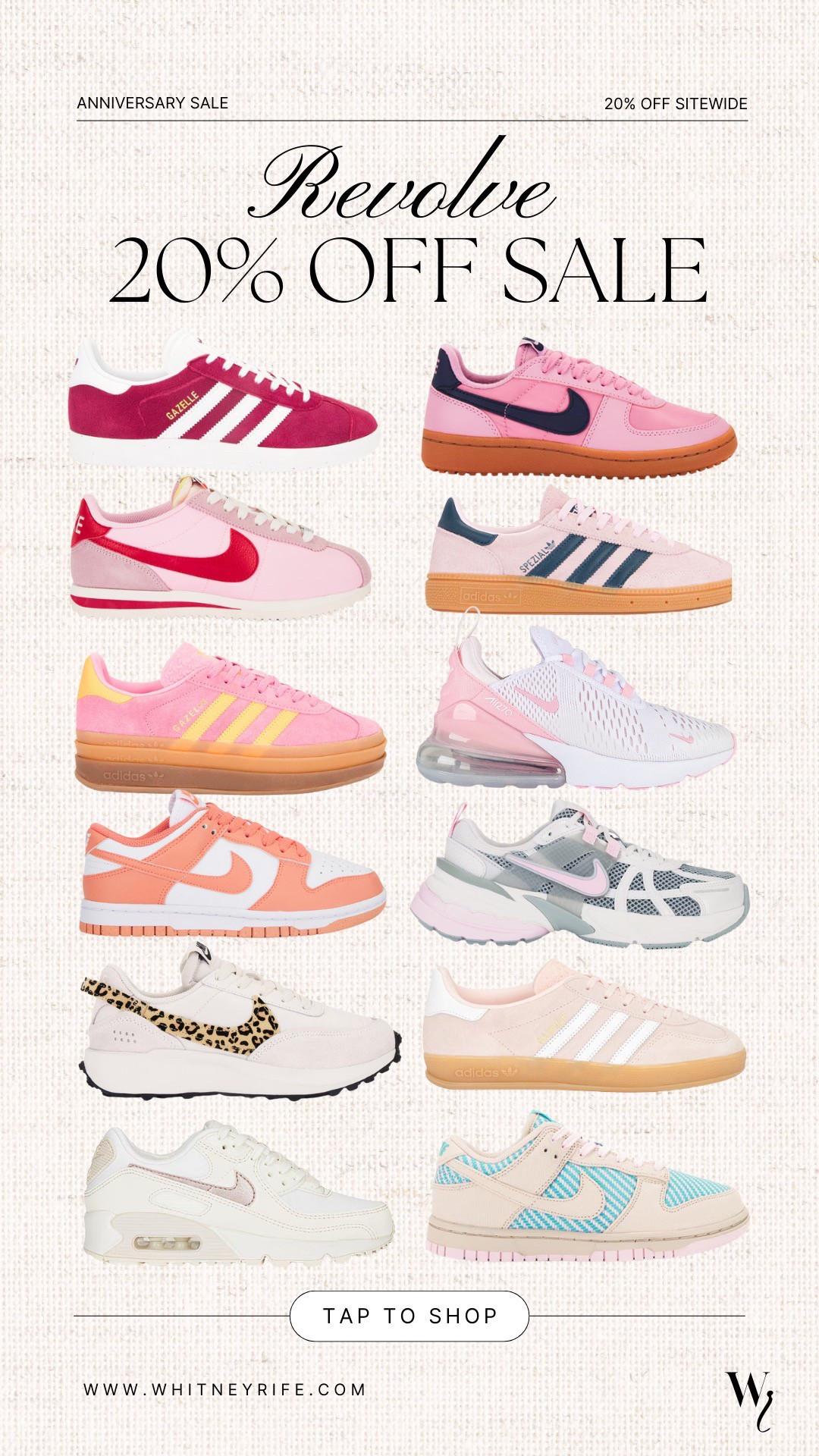 Revolve anniversary sale! 20% off site wide! Sneaker sale  

#LTKSpringSale #LTKFindsUnder50 #LTKSaleAlert