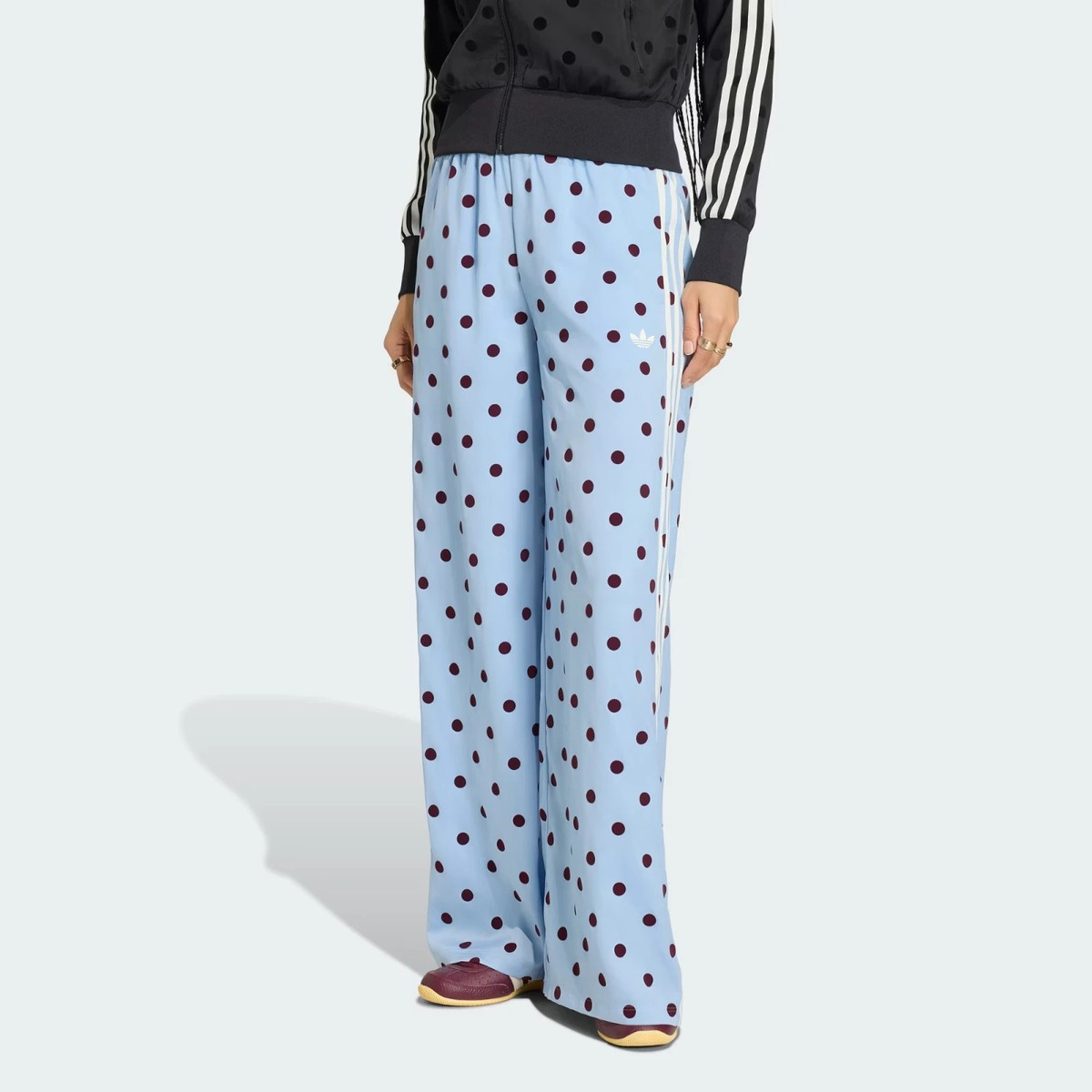 adidas Women's Originals Modern SATIN POLKA DOTS WIDE LEG PANT Blue | eBay | eBay US