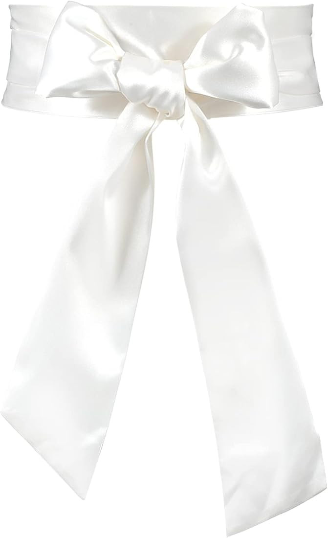 JASGOOD Women Dress Sash Bridal Belt Wedding Party Bridal Satin Waist Belts for Party Special Occ... | Amazon (US)