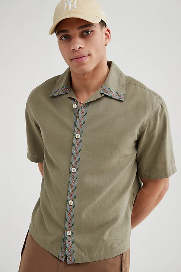 BDG Charlie Embroidered Shirt | Urban Outfitters (US and RoW)